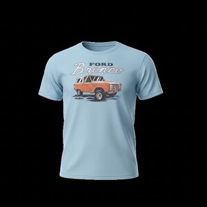 Ford Bronco Graphic T-Shirt | Vintage Auto Americana Casual Core | Medium